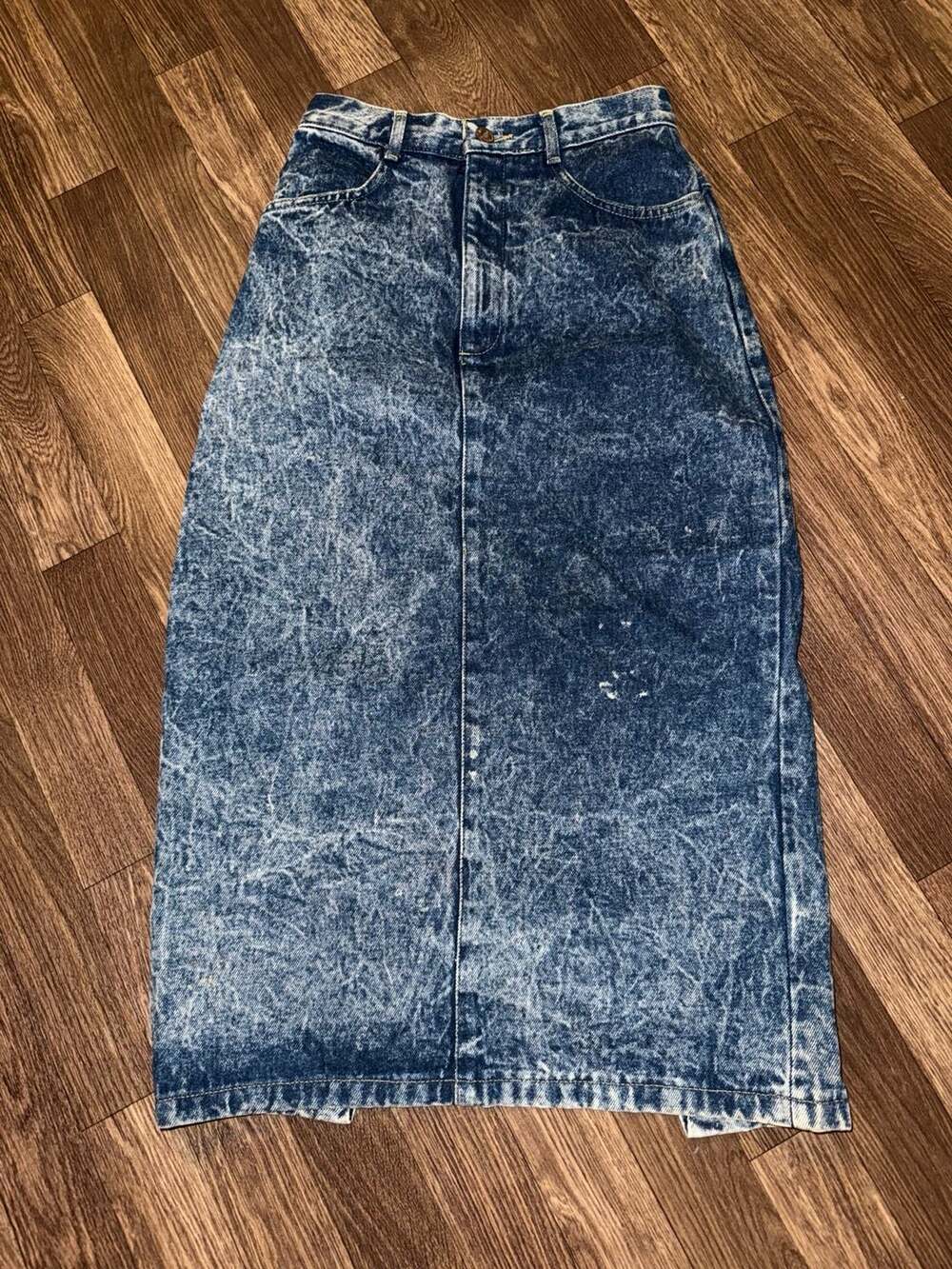 Vintage 80s Pasta Acid Wash High Waisted skirt